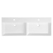 SAPHO - KARE 120 keramické dvojumývadlo nábytkové 120x46cm, biela 17120