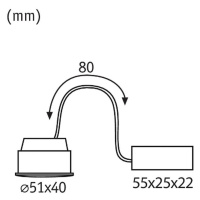 Paulmann Coin Base LED dim 100° 5 W 3 000 K