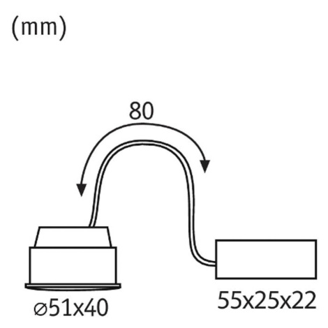 Paulmann Coin Base LED dim 100° 5 W 3 000 K