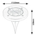 Rabalux 7975 Dannet Solárne LED zápustné svietidlo, svietidlo