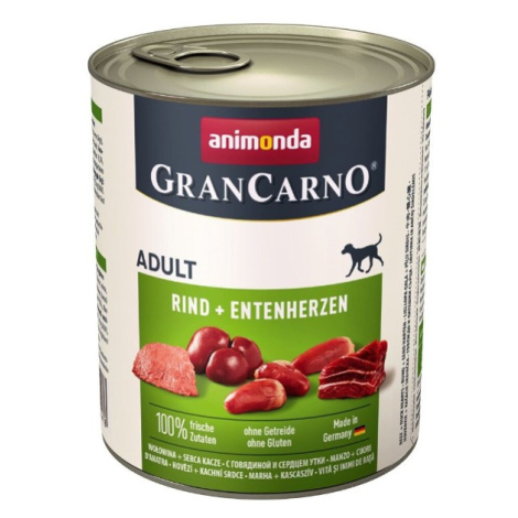 Animonda Grancarno Dog 800g - Hovädzie / Kačacie Srdce