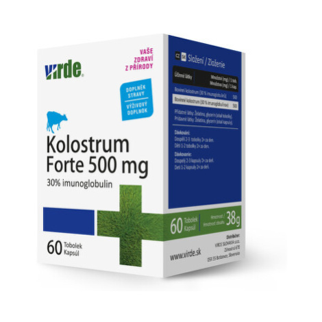 VIRDE Kolostrum forte 500 mg 60 kapsúl