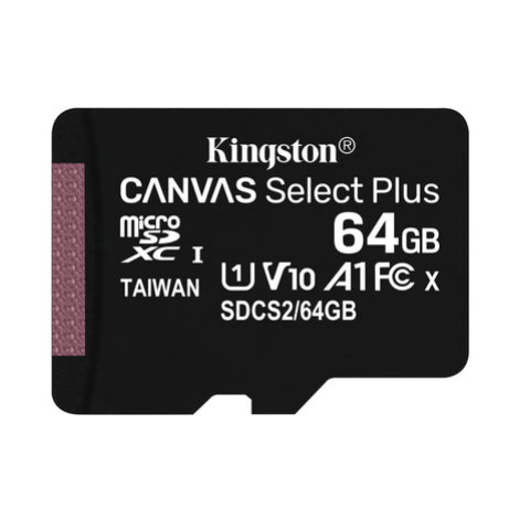 Pamäťová karta Kingston Canvas Select Plus MicroSDXC 64GB (SDCS2/64GB)