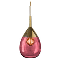 EBB & FLOW Lute M závesná lampa, zlatá rubínová