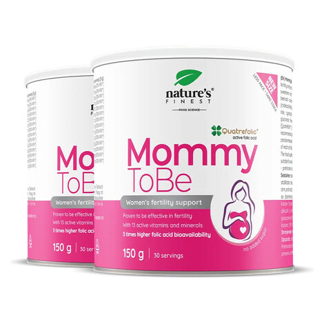 Nature’s Finest Mommy ToBe | doplněk pro ženy pro plodnost a před početím | Quatrefolic folát, ž