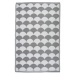 Vonkajší koberec 121x180 cm Dekorhome Vzor grafika sivá / biela,Vonkajší koberec 121x180 cm Deko