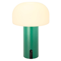Biela/zelená LED stolová lampa (výška  22,5 cm) Styles – Villa Collection