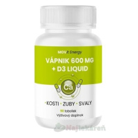 MOVit Vápnik 600 mg + D3 liquid, cps 1x90 ks