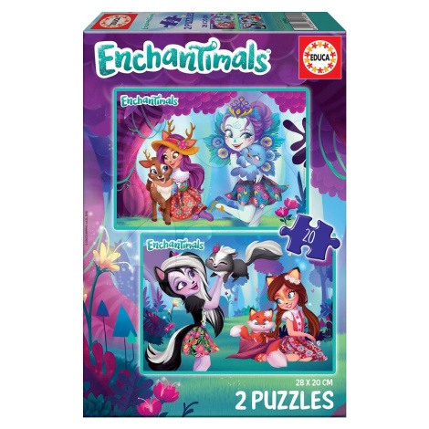 Puzzle Enchantimals Educa 2x20 dielov od 4 rokov