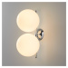 FLOS IC C/W1 Double nástenná lampa, chróm Ø 20 cm