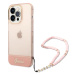 Kryt Guess GUHCP14XHGCOHP iPhone 14 Pro Max 6,7" pink hardcase Translucent Pearl Strap (GUHCP14X