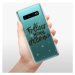 Odolné silikónové puzdro iSaprio - Follow Your Dreams - black - Samsung Galaxy S10