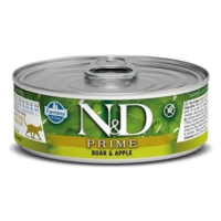 ND Cat konz. Prime 80g diviak,jablko