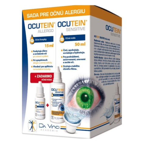 OCUTEIN Alergo očné kvapky 15 ml + očná voda 50 ml ZDARMA