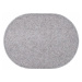 Kusový koberec Eton šedý ovál - 160x240 cm Vopi koberce