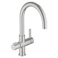 Drezová batéria Grohe Red s kaderníckou spŕškou supersteel 30033DC0