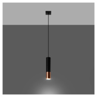 Závesná lampa Euluna Thalassa 1fl GU10 čierna/medená