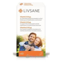 LIVSANE Vitamín D 20 μg 60 tbl