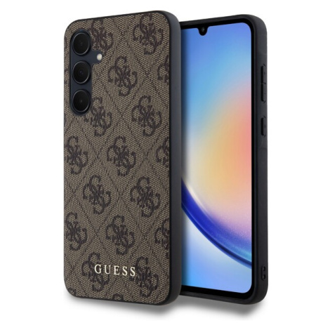 Guess 4G Zadný Kryt pre Samsung Galaxy A35 5G Brown