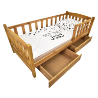 Wilsondo Detská posteľ so zábranou Oľga 2 - dub Rozmer: 180x80