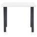 Sconto Jedálenský stôl MUDIX 2 biela/čierna, 90x60 cm