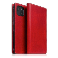 SLG Design puzdro D7 Italian Wax Leather pre iPhone 14 Plus - Red