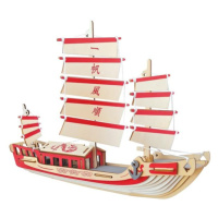 Woodcraft Drevené 3D puzzle Japonská plachetnica