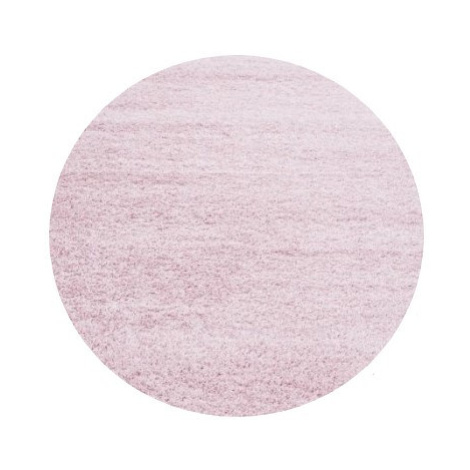 Kusový koberec Life Shaggy 1500 pink kruh - 120x120 (průměr) kruh cm Ayyildiz koberce