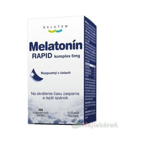 Melatonin RAPID komplex 5mg SALUTEM rozpustné tablety 100 ks