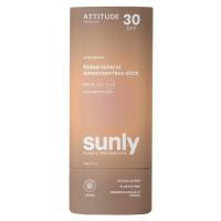 ATTITUDE 100% minerálna ochranná tyčinka Tónovaná na tvár a pery (SPF30) bez vône 20 g