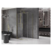 MEXEN/S - Velár sprchovací kút 130 x 80, transparent, zlatá 871-130-080-01-50