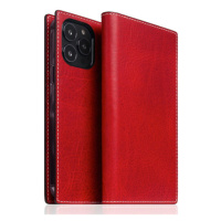 SLG Design puzdro D7 Italian Wax Leather pre iPhone 14 Pro Max - Red