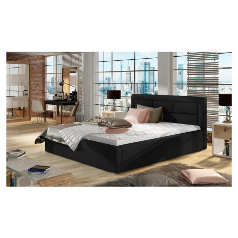 ELTAP ROSANO 160X200 + KOVOVY STOJAN/PODSTAVEC/KONTAJNER, SOFT 11, BLACK, 30073