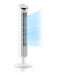 OneConcept Blitzeis, stĺpový ventilátor, 40 W, 45° oscilácia, biely