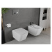 MEXEN - Madox Závesná WC misa Rimless vrátane sedátka s slow, Duroplast, biela 30154000