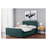 Expedo Čalúnená posteľ boxspring SANTINO + topper, 160x200, matt velvet 75