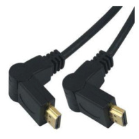 PremiumCord Kábel HDMI A - HDMI AM/M 5m, rotačný