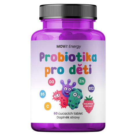 MOVIT ENERGY Probiotiká pre deti s vitamínmi 60 tabliet