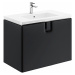 Kúpeľňová skrinka pod umývadlo Kolo Twins 80x57x46 cm čierna mat 89552000