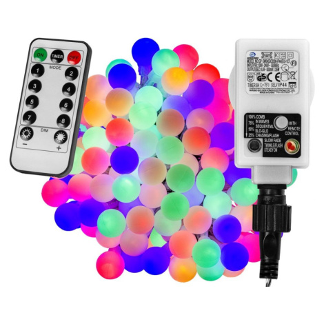 VOLTRONIC 67308 Párty osvetlenie - 10 m, 100 LED diód, farebné + ovládač VOLTRONIC®
