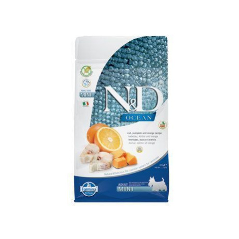 N&D OCEAN DOG GF Adult Mini Codfish&Pumpki&Orang 2,5kg