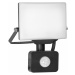 Reflektor PORTO S LED 20W bezrámový s PIR senzorom, 1600lm, IP44, 4000K, hliník + polykarb