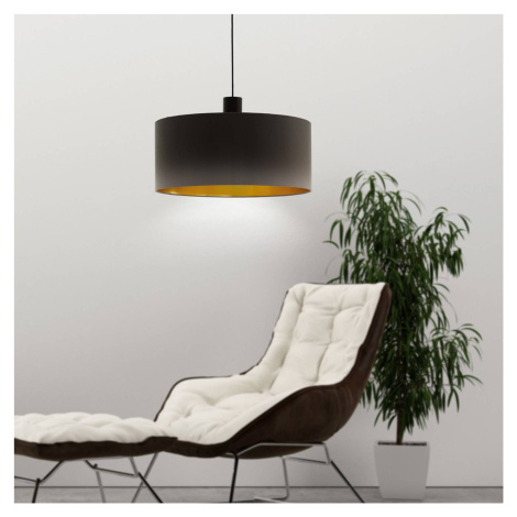 Závesná lampa Concessa cappuccino/zlatá Ø 53 cm EGLO