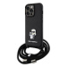 Kryt Karl Lagerfeld KLHCP13LSAKCPSK iPhone 13 Pro  hardcase black Crossbody Saffiano Metal Pin K