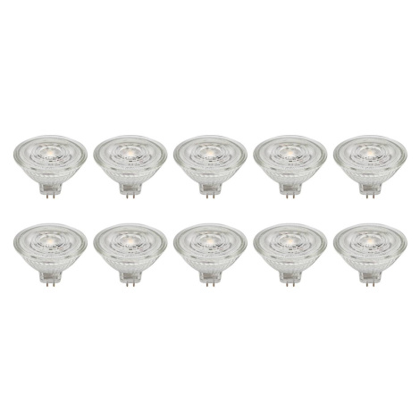 Prios LED reflektor GU5.3 4,3W 345lm 36° číry 830 sada 10 ks