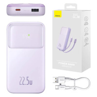 Nabíjačka Powerbank Baseus Comet with USB to USB-C cable, 10000mAh, 22.5W (purple)