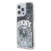 DKNY Liquid Glitter Arch Logo Zadný Kryt pre iPhone 12/12 Pro Black