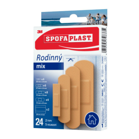 3M SPOFAPLAST č.603 náplasti rodinný mix, 2 typy, 5 veľkostí 24 kusov