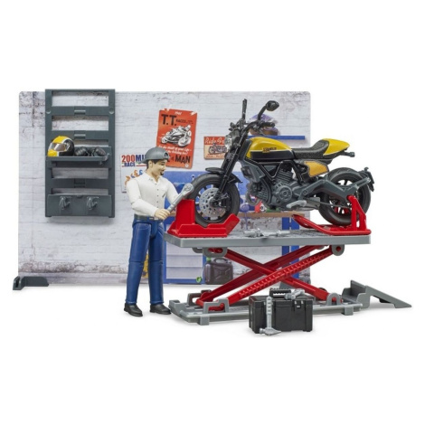 Bruder 63053 Motorka Ducati terénne s motorkárom Brüder Mannesmann