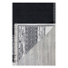 Čierno-biely bavlnený koberec Oyo home Duo, 120 x 180 cm